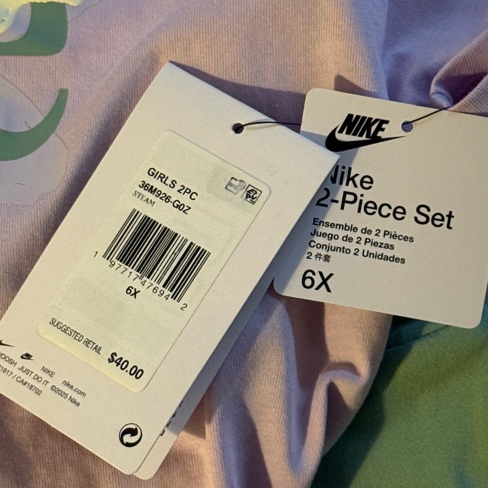Nike Girls Athletic Dri-FIT Skort set NWT 4 6 6X - Picture 9 of 9